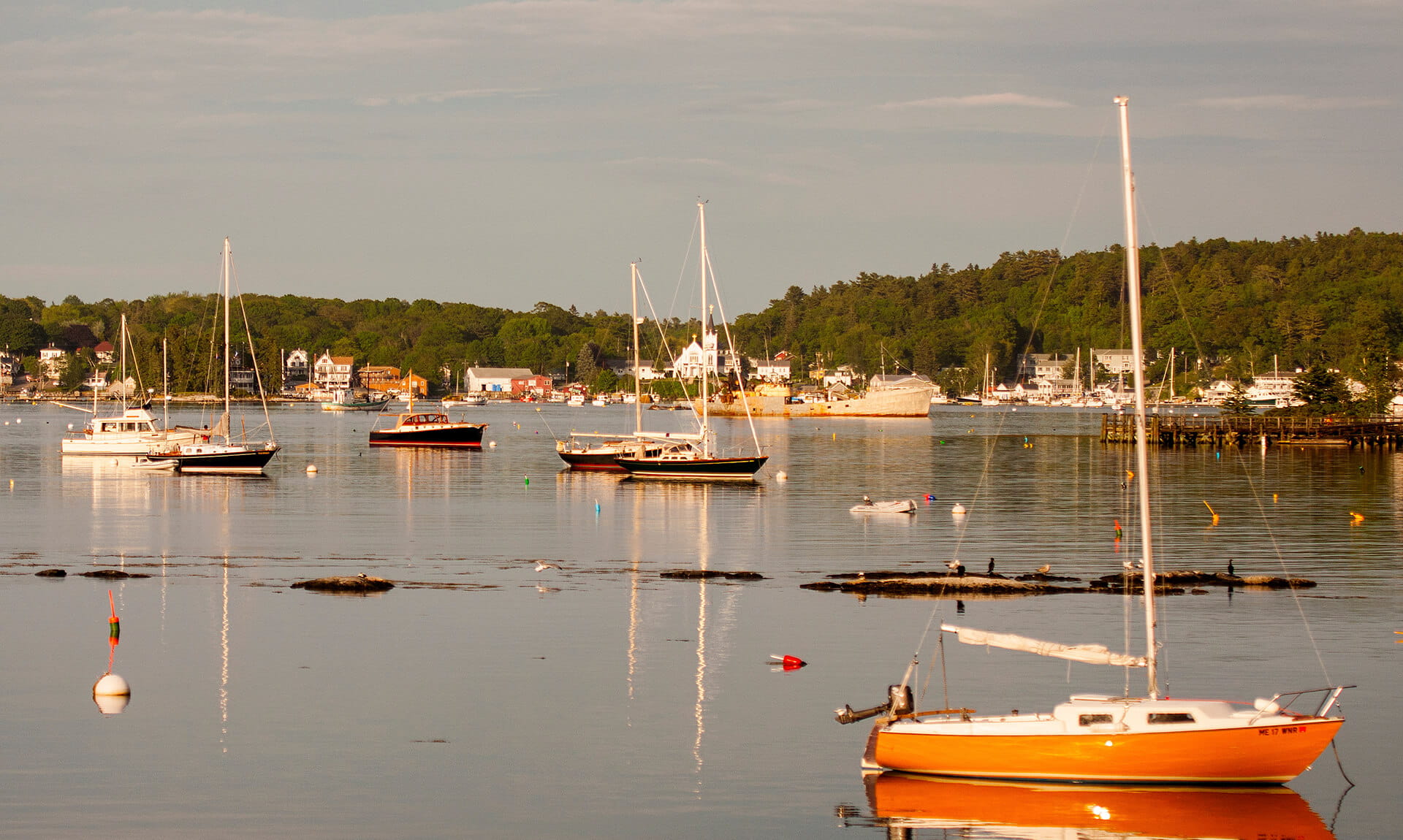 Dock view of boats